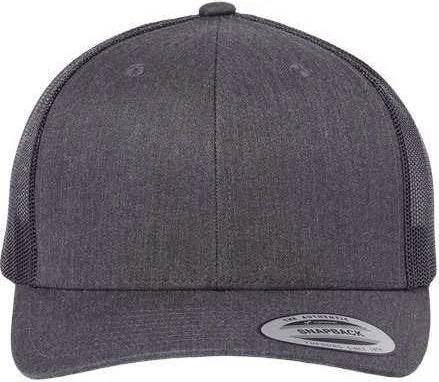 Yupoong 6606 Six-Panel Retro Trucker Cap - Dark Heather Grey