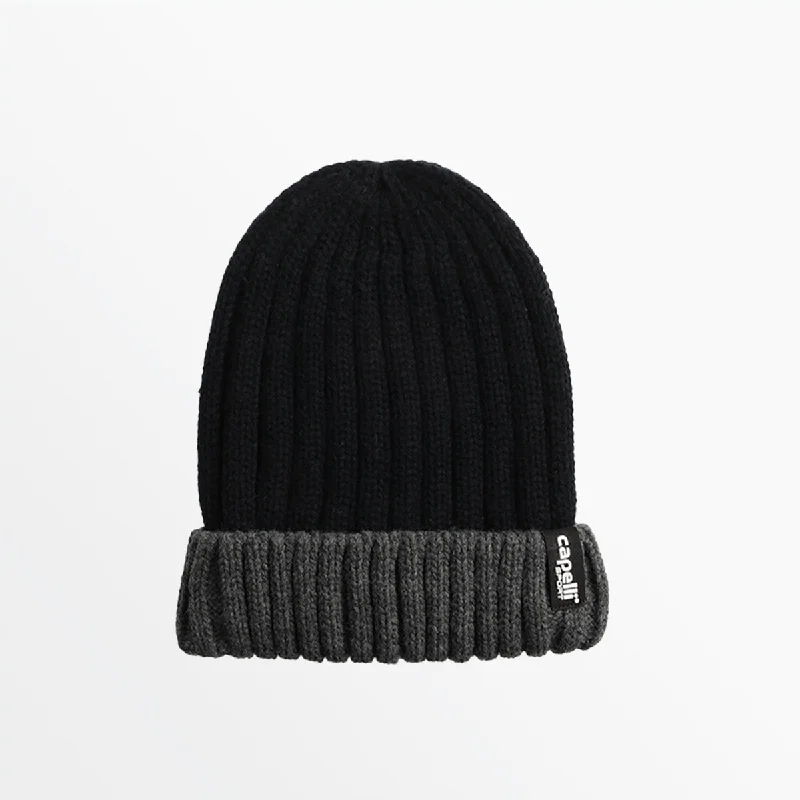 ADULT RIB TWO-TONE CUFF BEANIE