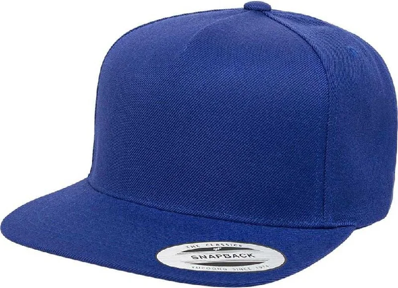 Yupoong 5089M Classics Premium 5-Panel Snapback Cap - Royal