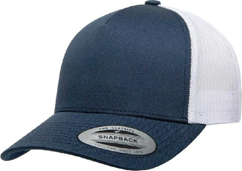 Yupoong 6506T Classics 5-Panel Retro Trucker Cap 2-Tone - Navy White