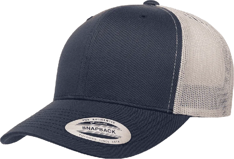 Yupoong 6606T Classics Retro Trucker Cap 2-Tone - Navy Silver