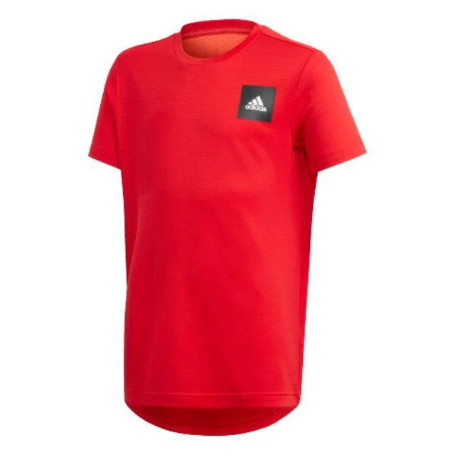 Adidas Aeroready Kids-Boys Training T-Shirt RedWhite