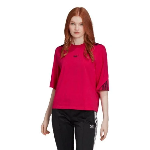 Adidas Cropped Tee Women Original T-Shirt Bold Pink Fm1961