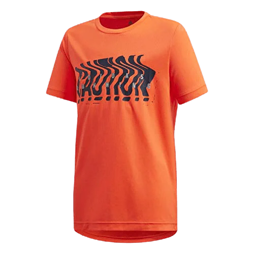 Adidas Jb Ot Run  Kids-Boys Training T-Shirt Orange Fm1703