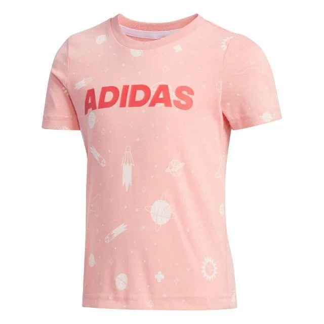 Adidas Lg St Sum Shirt Little-Girls Training T-Shirt Pink Fm9805