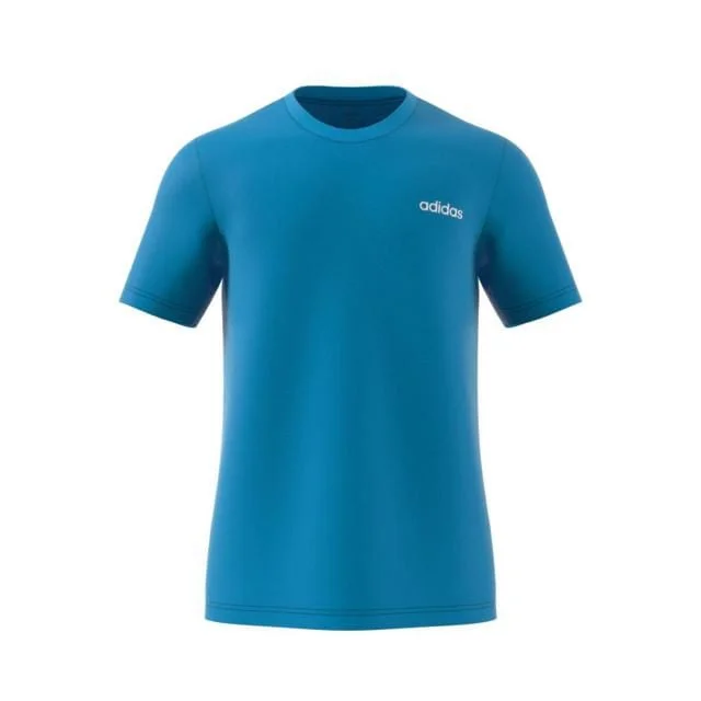 Adidas Men's Not Sports Specific Essentials Plain T-Shirts Blue DU0384