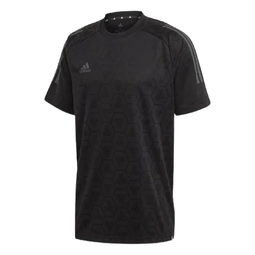 Adidas Tan Jqd Jsy Men Football T-Shirt Black Fj6333