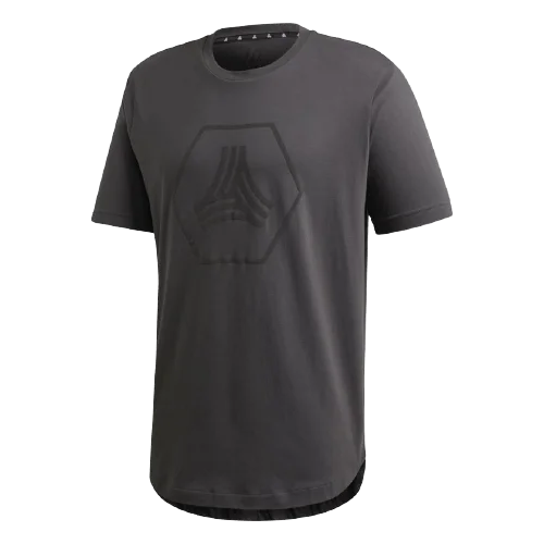 Adidas Tan Logo  Men Football T-Shirt Grey Fm0837