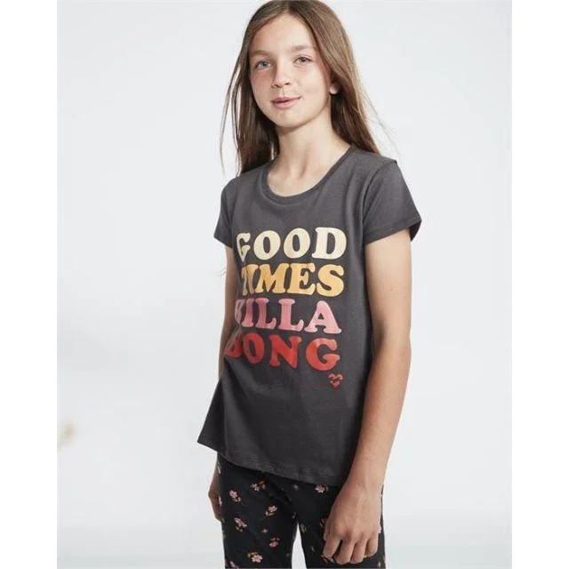 Billabong  So Much Love Off Kids-Girls Lifestyle T-Shirt Black S8Ss01-328