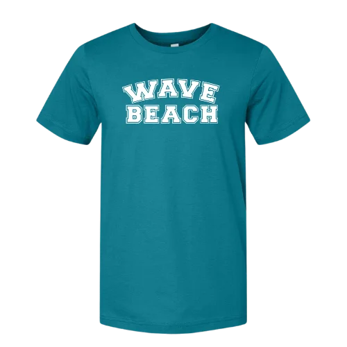 Dark Teal W/ White Beach T-Shirt