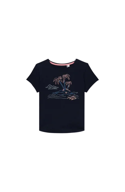 O'Neill  S/Slv Island T-Shirt Girls Lifestyle T-Shirt Navy 9A7379-5056