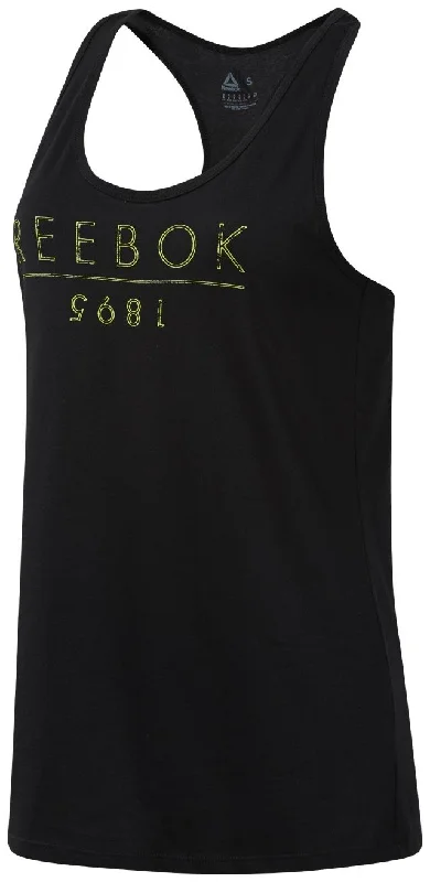 Reebok Women's Training Gs Reebok 1895 Race Black T-Shirt