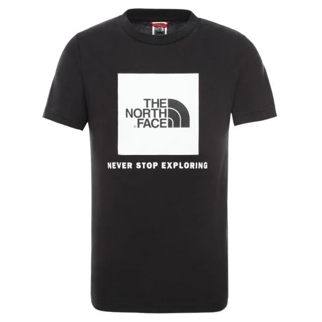 The North Face Box Tee Youth Unisex Lifestyle T-Shirt Black Nf0A3Bs2-Ky4