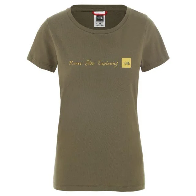 The North Face Nse Tee Women Lifestyle T-Shirt Olive Green Nf00A6Pr-7D6