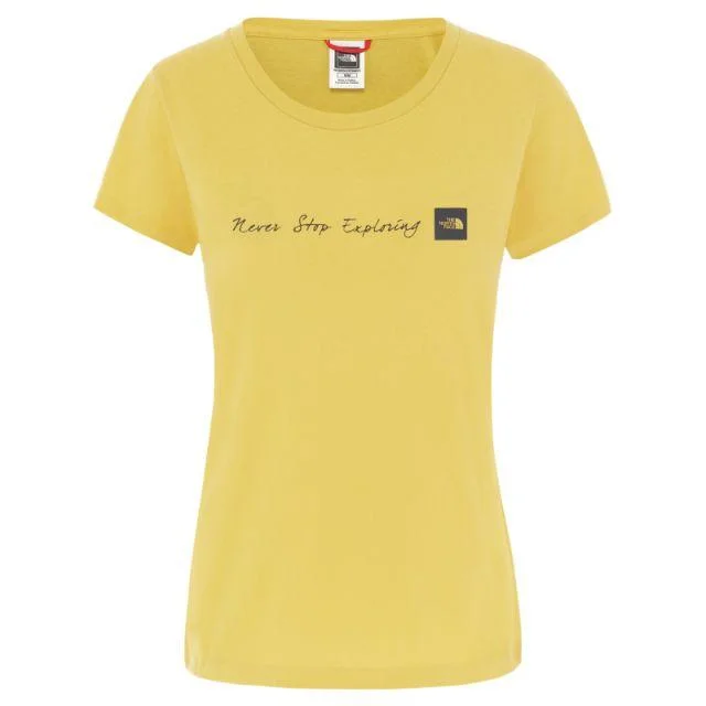 The North Face Nse Tee Women Lifestyle T-Shirt Yellow Nf00A6Pr-Zbj